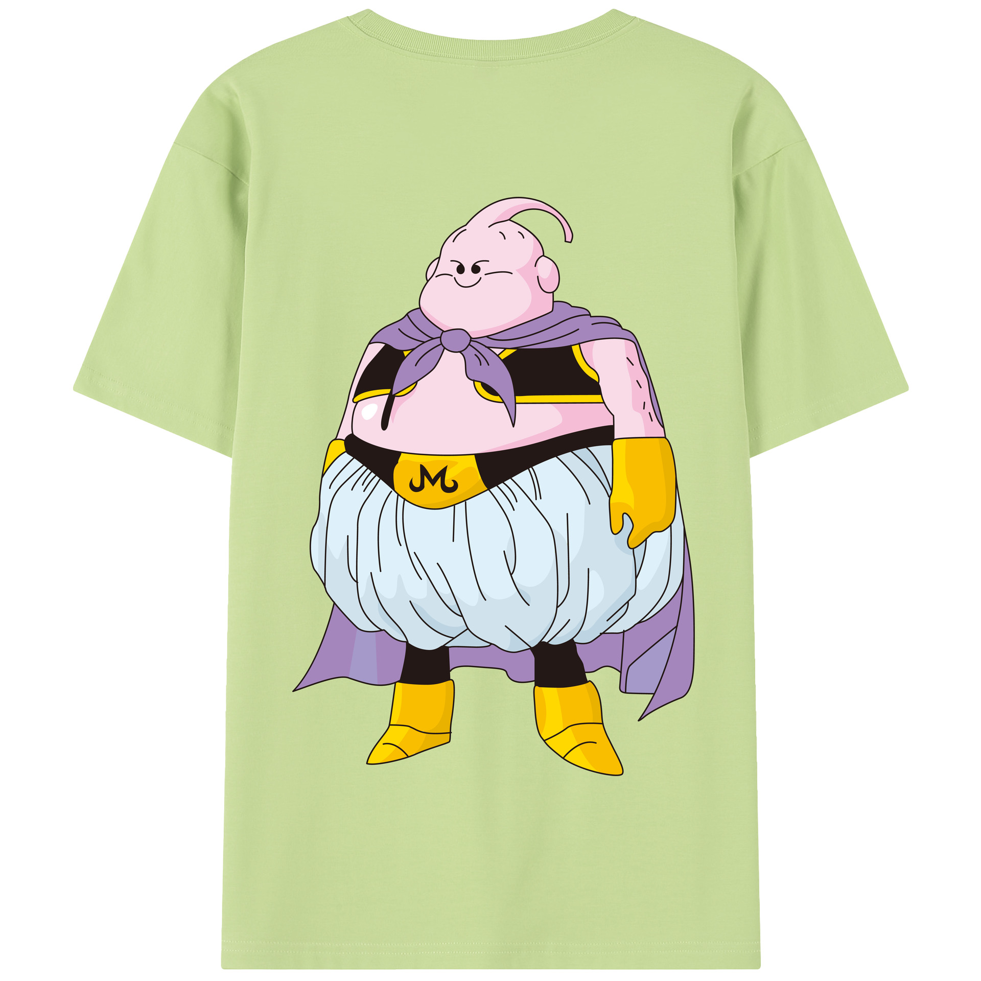 （画像用） ドラゴンボール 魔人ブウ DRAGON BALL Majin Buu 綿100％半袖Tシャツ（背面プリント）